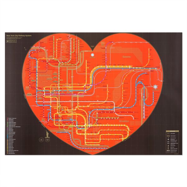 Railway Poster - New York Black